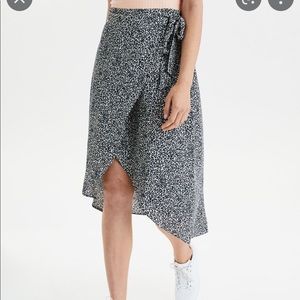 Leopard wrap skirt